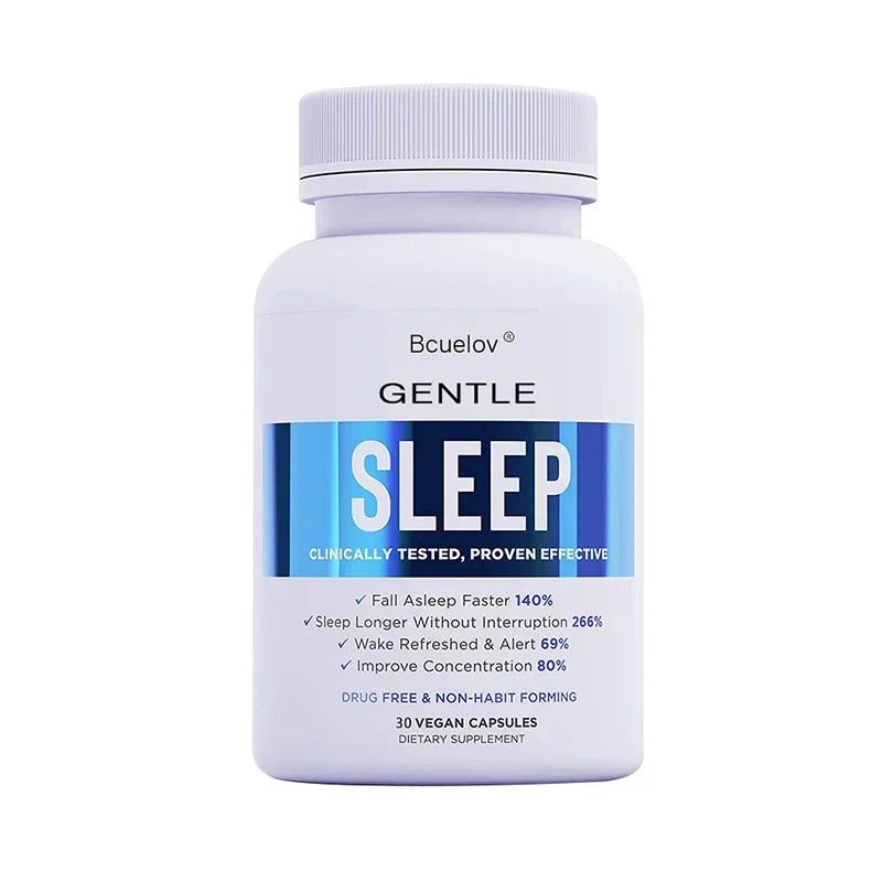 Sleep Supplement - with Magnesium, Combats Nighttime Sleep, Restores Sleep Quality, Prolongs Sleep Time, and Relieves Stress